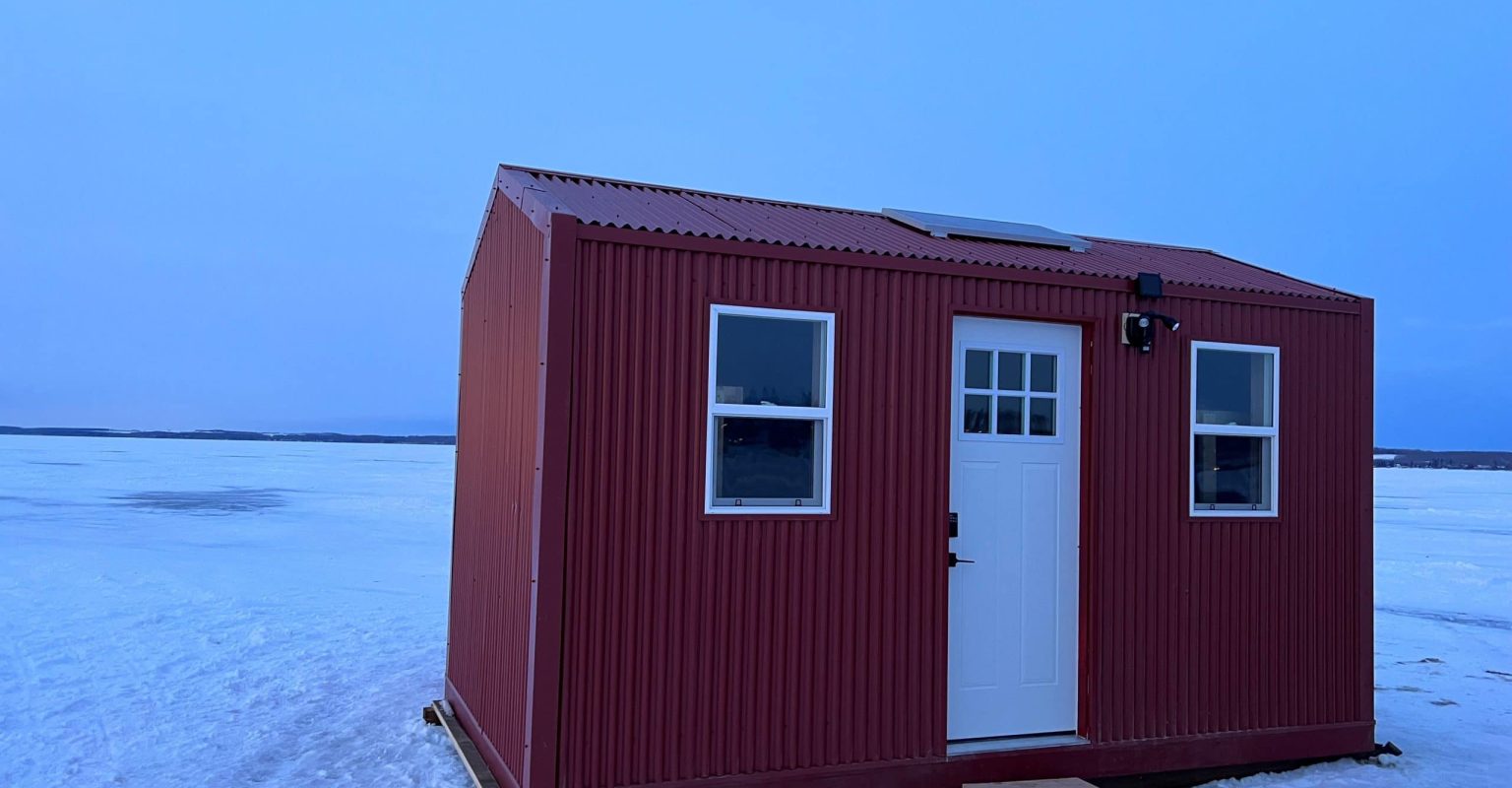 Sylvan Lake Ice Fishing Cabin Rental
